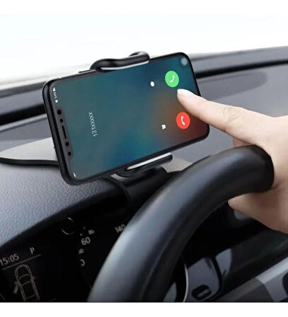 Oto Araba Araç İçi Gösterge Paneli Telefon Tutucu Görüşü Engellemez, Sabit Kaymaz Taban Güçlü Tutucu