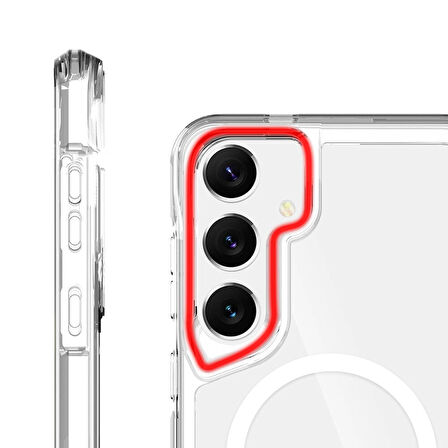 Samsung Galaxy S24 Plus Uyumlu Kılıf Magsafe Şarj Destekli Darbelere Dayanıklı Airbag Tasarım Kapak