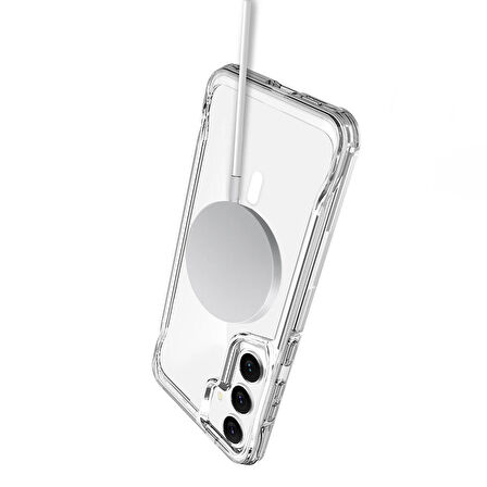 Samsung Galaxy S24 Uyumlu Kılıf Magsafe Şarj Destekli Darbelere Dayanıklı Airbag Tasarım Kapak