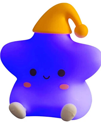 Yıldız Şekilli 5 Mod ile Çalışan LED Gece Lambası USB Şarj Edilebilir