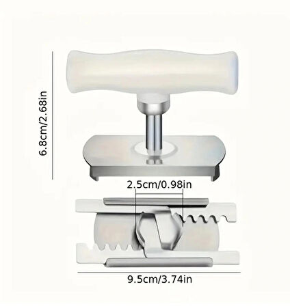 Paslanmaz Çelik Kavanoz ve Şişe Açacağı | Ayarlanabilir, Kaymaz, Ergonomik Tutma Saplı