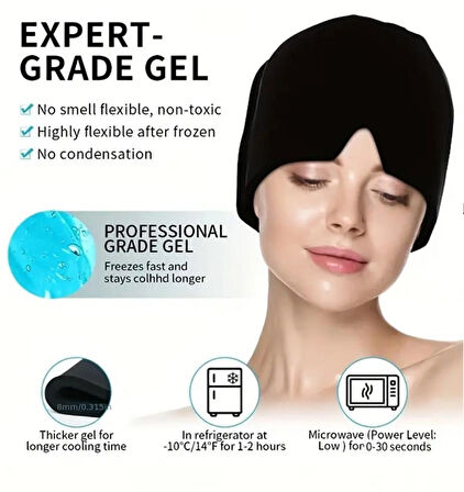 Rahatlatıcı Jel Baş Bandı – Soğuk & Sıcak Kullanım | Baş Ağrısı, Stres ve Yorgunluk Giderici Jel Maske