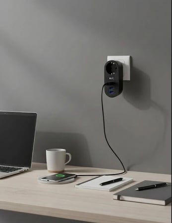 Ftr-07 2xusb 1xtypec Termal Akım Korumalı Isıya Dayanıklı Tekli Priz