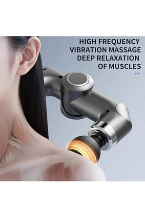 Uzun Saplı Masaj Sı Derin Doku Kas Masaj Aleti 6 Başlıklı Şarjlı Profesyonel 6 Kademe