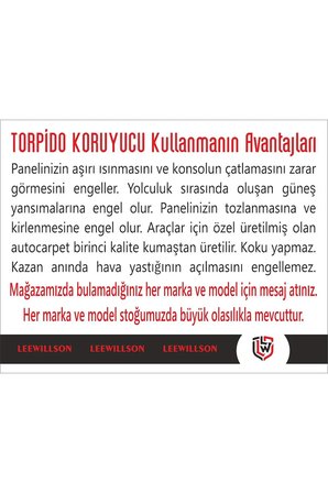 2000-2003 Modellerine Uygun Hyundai Accent Torpido Koruma Halısı Kenar Renk Kırmızı