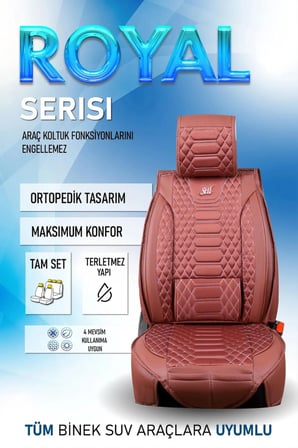Volvo V60 Station Wagon Uyumlu Lüx Deri Oto Koltuk Kılıfı Ön Arka Takım Set RYL Serisi TARÇIN