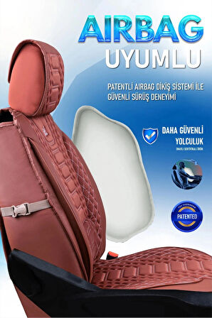 Honda Civic FB7 Uyumlu Lüx Deri Oto Koltuk Kılıfı Ön Arka Takım Set RYL Serisi TARÇIN