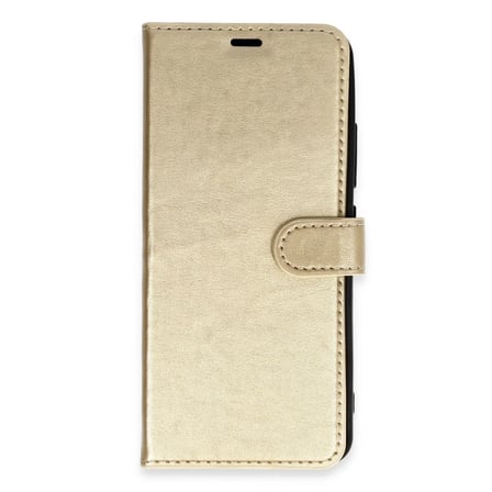 Apple İphone Xs Max Trend S Plus Kapaklı Kılıf - Gold