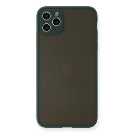 Apple İphone 11 Pro Max Kılıf Montreal Silikon Kapak - Yeşil
