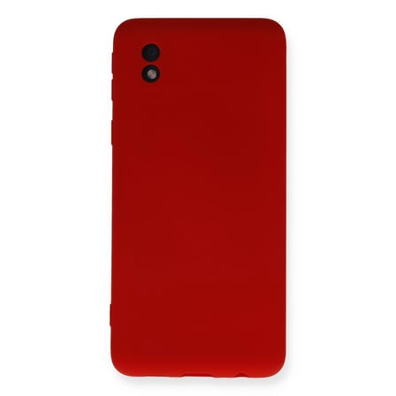 Samsung Galaxy A01 Core Kılıf Nano İçi Kadife Silikon - Kırmızı