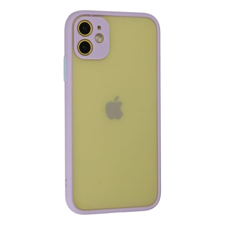 Apple İphone 11 Kılıf Montreal Silikon Kapak - Mor