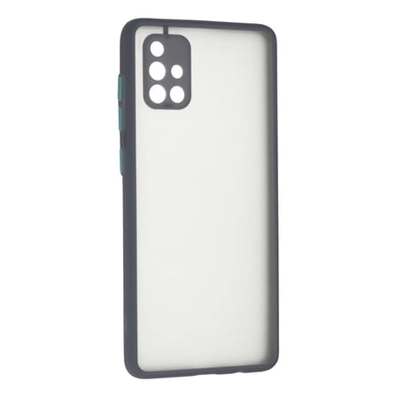 Samsung Galaxy A71 Kılıf Montreal Silikon Kapak - Gri
