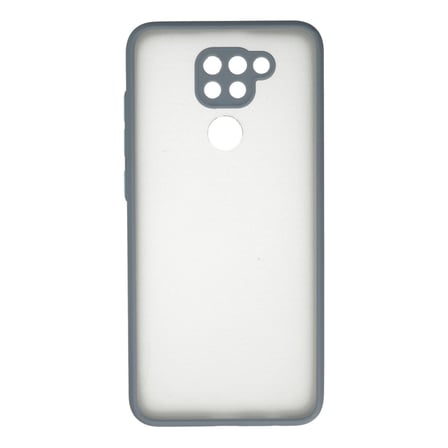 Xiaomi Redmi Note 9 Kılıf Montreal Silikon Kapak - Gri