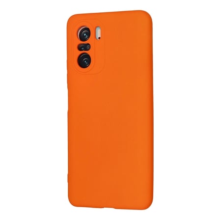 Xiaomi Poco F3 Kılıf Nano İçi Kadife Silikon - Turuncu