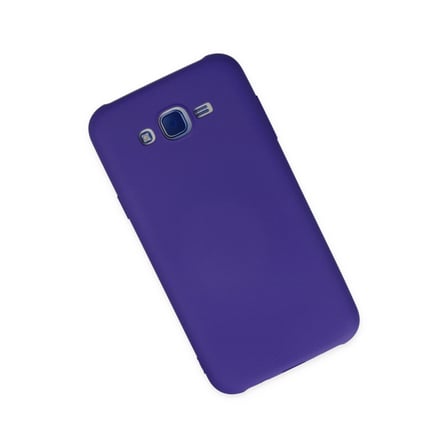 Samsung Galaxy J7 Kılıf Nano İçi Kadife Silikon - Mor