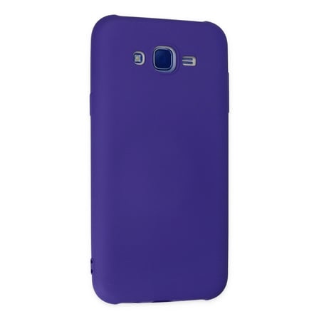 Samsung Galaxy J7 Kılıf Nano İçi Kadife Silikon - Mor