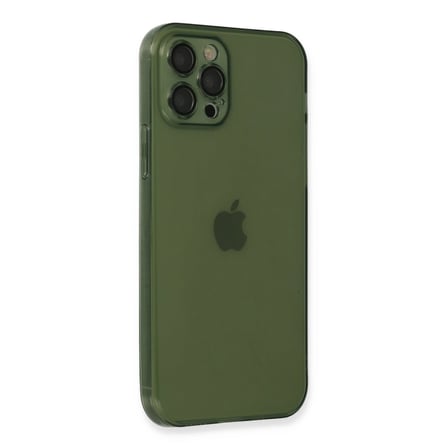Apple İphone 12 Pro Max Kılıf Fly Lens Silikon - Yeşil