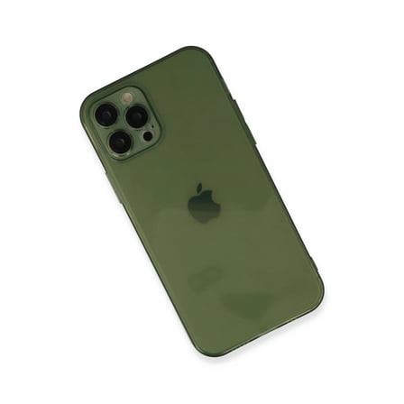 Apple İphone 12 Pro Max Kılıf Fly Lens Silikon - Yeşil