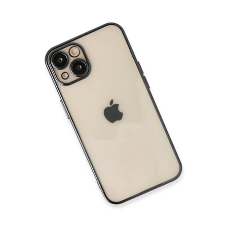 Apple İphone 13 Kılıf Razer Lensli Silikon - Siyah
