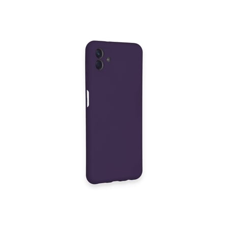 Samsung Galaxy A04 Kılıf Nano İçi Kadife Silikon - Mor