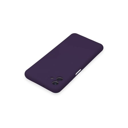Samsung Galaxy A04 Kılıf Nano İçi Kadife Silikon - Mor