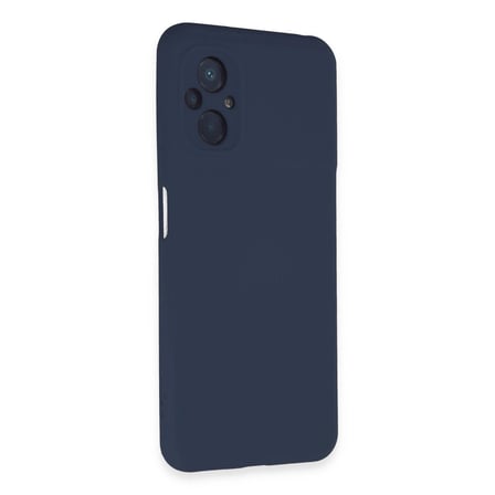 Xiaomi Poco M5 Kılıf Nano İçi Kadife Silikon - Lacivert