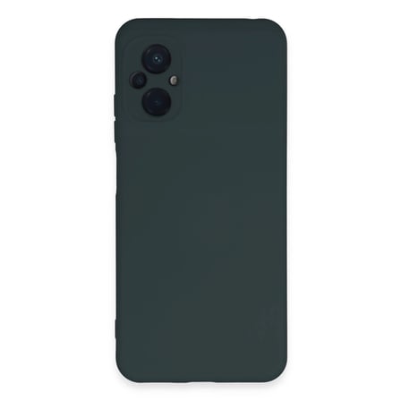 Xiaomi Poco M5 Kılıf Nano İçi Kadife Silikon - Koyu Yeşil