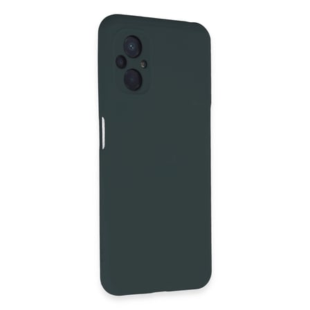 Xiaomi Poco M5 Kılıf Nano İçi Kadife Silikon - Koyu Yeşil