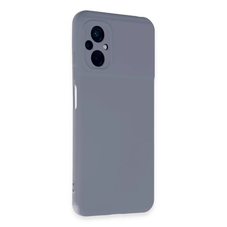 Xiaomi Poco M5 Kılıf Nano İçi Kadife Silikon - Gri