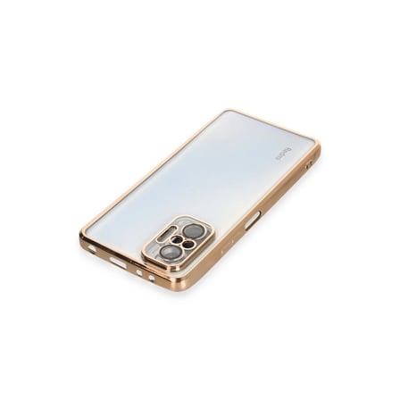 Xiaomi Redmi Note 10 Pro Kılıf Razer Lensli Silikon - Gold