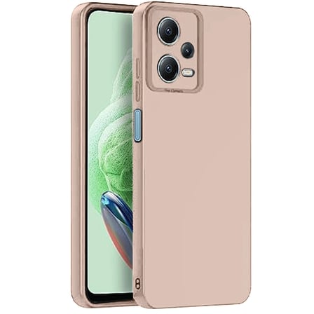 Xiaomi Redmi Note 12 Pro 5g Kılıf Nano İçi Kadife Silikon - Pudra