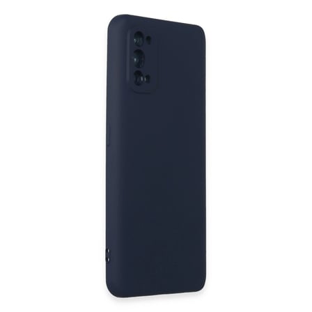 Realme 7 Pro Kılıf Nano İçi Kadife Silikon - Lacivert