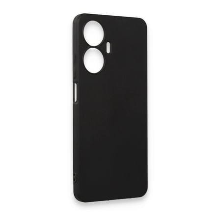 Realme C55 Kılıf First Silikon - Siyah