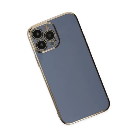 Apple İphone 15 Pro Max Kılıf Volet Silikon - Mavi