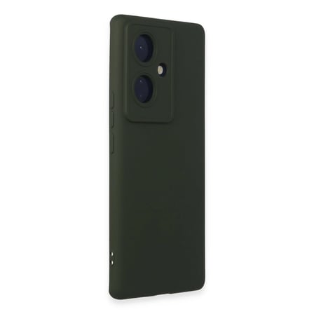 Vivo V29 Lite Kılıf Nano İçi Kadife Silikon - Koyu Yeşil