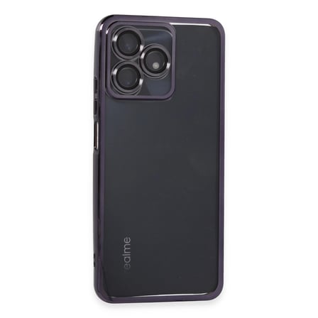 Realme C53 Kılıf Razer Lensli Silikon - Mor