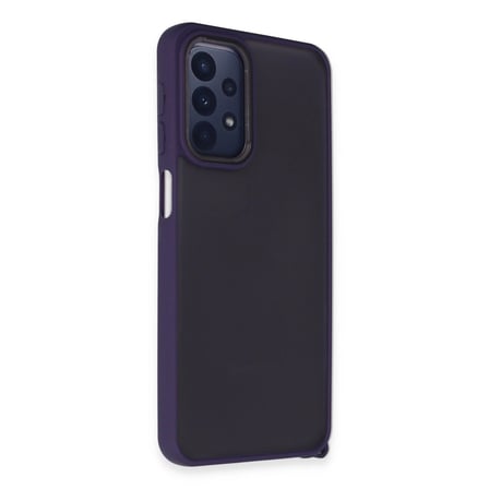 Samsung Galaxy A23 4g Kılıf Elegant Kapak - Derin Mor
