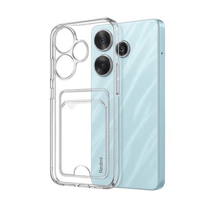Xiaomi Redmi 13 4g Kılıf Kart Şeffaf Silikon - Şeffaf