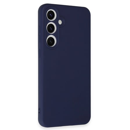 Samsung Galaxy S24 Fe Kılıf Nano İçi Kadife Silikon - Lacivert