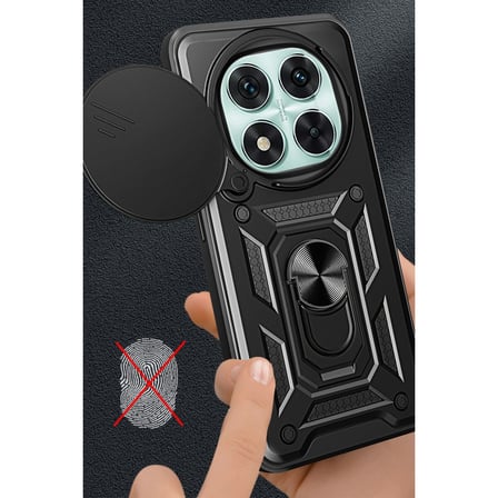Xiaomi Redmi Note 14 Pro 5g Kılıf Pars Lens Yüzüklü Silikon - Lacivert