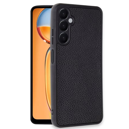 Samsung Galaxy A36 Kılıf Aras Deri Kapak - Siyah