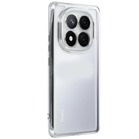 Xiaomi Redmi Note 14 Pro Plus Kılıf Razer Lensli Silikon - Gümüş
