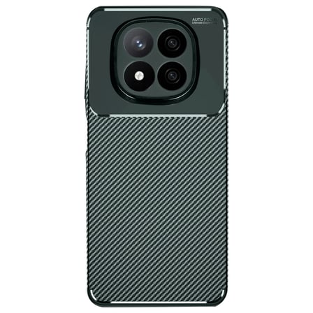 Xiaomi Redmi Note 14 Pro 4G Kılıf Auto Focus Karbon Kapak - Koyu Yeşil