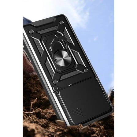 Xiaomi Mi 15 Kılıf Pars Lens Yüzüklü Silikon - Siyah