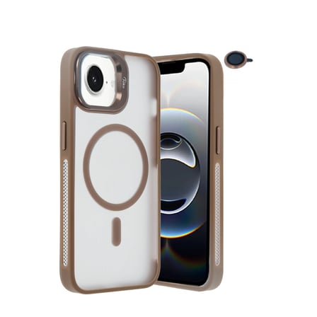 Joko Apple İphone 16e Flet Lens Magsafe Kapak - Gold