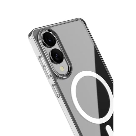 Samsung Galaxy S25 Edge Kılıf Magneticsafe Şeffaf Silikon - Şeffaf