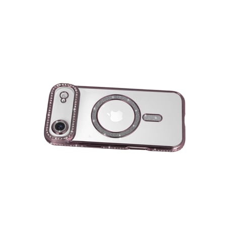 Apple İphone 17 Air Joke Simli Magneticsafe Kılıf - Pembe