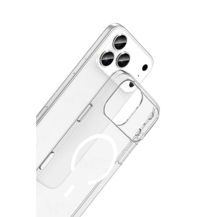 Apple İphone 17 Pro Combo Sert Şeffaf Magsafe Kapak - Şeffaf
