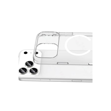 Apple İphone 17 Pro Combo Sert Şeffaf Magsafe Kapak - Şeffaf