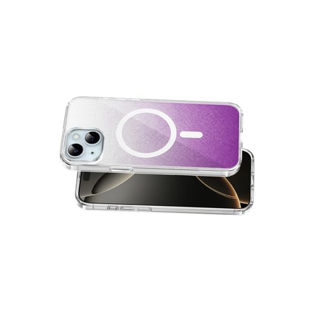Onegif Apple İphone 14 Sora Simli Magsafe Kapak - Mor